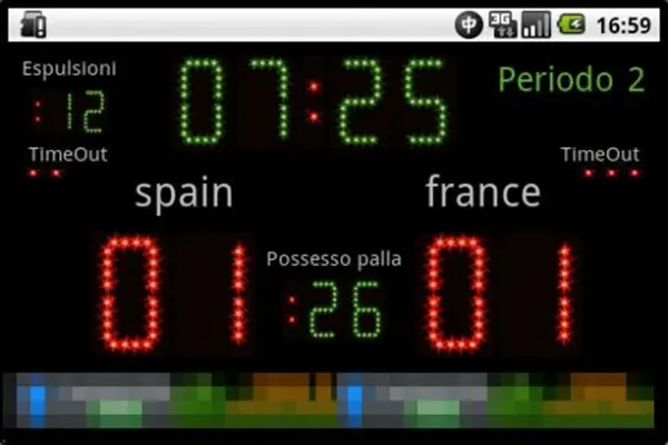 Scoreboard Waterpolo android App screenshot 1